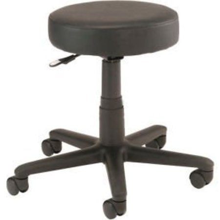 GLOBAL EQUIPMENT Interion    All Purpose Mobile Stool without Back, Black 240152ABK